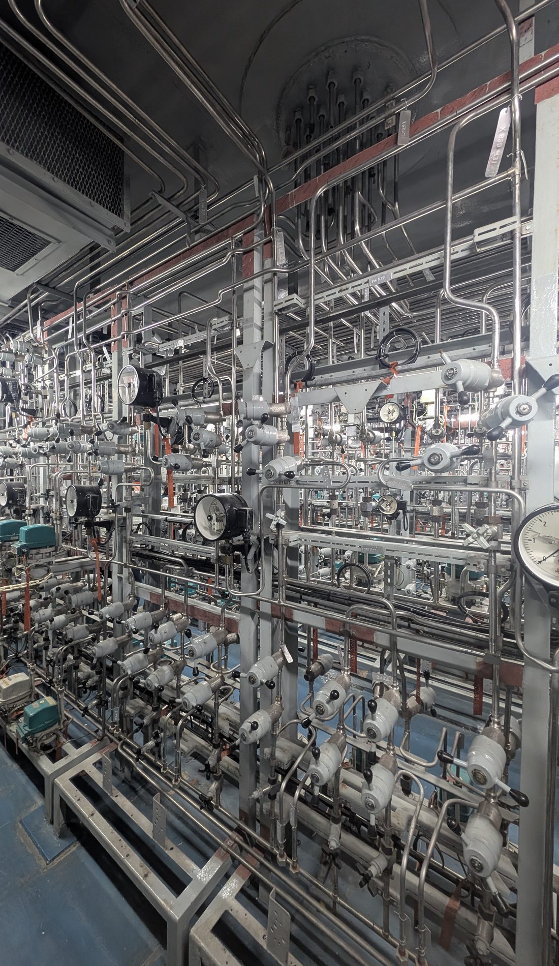Dense process piping and instrumentation